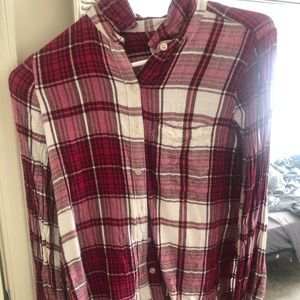 Plaid long sleeve shirt